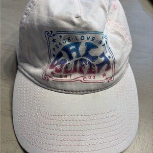 Salt Life White Cap with Blue and Pink Logo